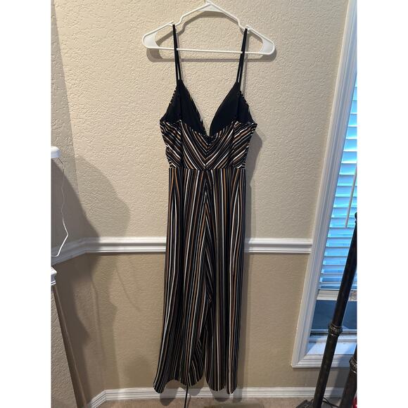 Women’s Emerald Sunday Striped Jumpsuit. Size Medium - Picture 2 of 3